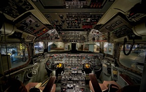 aircraft, cockpit, Douglas C, 54