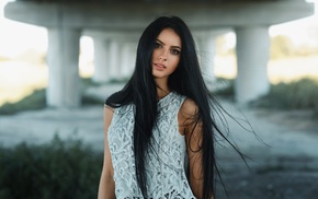 girl, Darina, portrait, long hair