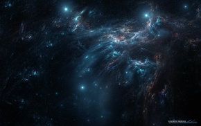 digital art, universe, nebula