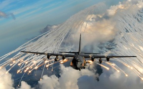 US Air Force, military, airplane, AC, 130, military aircraft