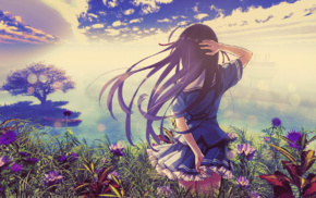 long hair, anime girls