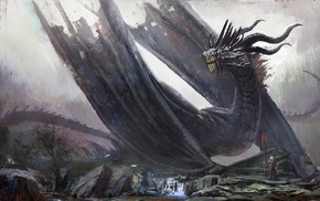 Game of Thrones, House Targaryen, dragon, fantasy art, artwork