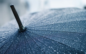 water drops, depth of field, lines, rain, umbrella, closeup