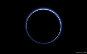 minimalism, space, NASA, Pluto