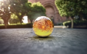 marble, sphere, Dragon Ball, digital art