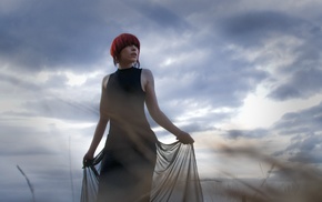 model, girl outdoors, girl