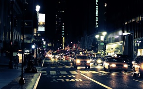 night, New York City