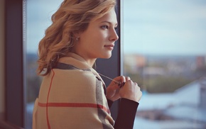 girl, window, blonde, Kristina Nevskaya