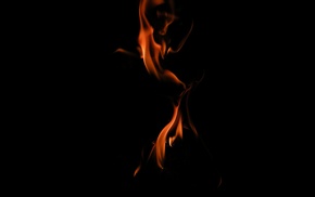 fire, simple background