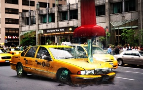 photo manipulation, taxi