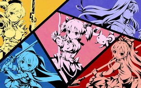 Kaname Madoka, Tomoe Mami, Mahou Shoujo Madoka Magica, Sakura Kyoko, Akemi Homura, Miki Sayaka