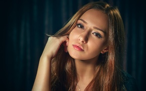 girl, face, portrait