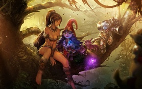 fantasy art, anime, League of Legends, girl