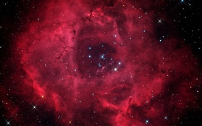 Nebulosa Roseta, nebula, stars, space