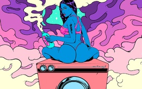 washing machine, Nicki Minaj, celebrity, ass