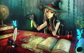 witch, anime girls, fantasy art
