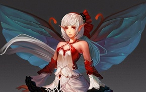 anime girls, fantasy art, wings, anime