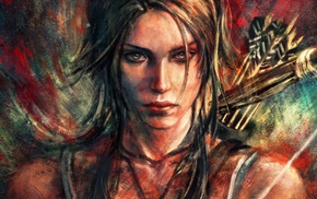 Lara Croft, fantasy art