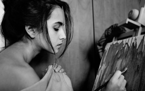 girl, model