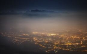 Austria, cityscape, landscape, nature, mist, Salzburg