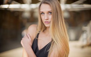 face, blonde, portrait, girl