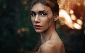 portrait, girl, face