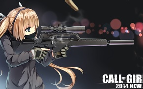 girl with guns, anime, anime girls