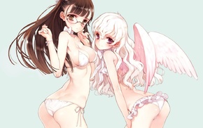 bikini, anime girls, angel, Kosaka Hatsumi, wings, Koishikawa Kohane