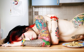 model, tattoo, girl