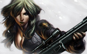 Sniper Wolf, fantasy art, artwork, Metal Gear Solid