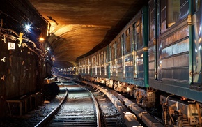 train, subway, Moscow, Russia, metro