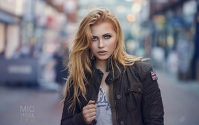 girl, portrait, blonde, face