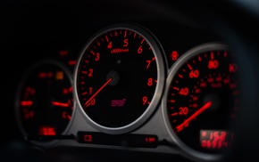 electronics, Subaru WRX STI, car, speedometer, instrument panel, Subaru