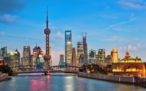 cityscape, building, Shanghai, city