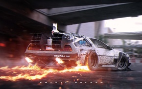 DeLorean, supercars, time travel, Back to the Future, Khyzyl Saleem