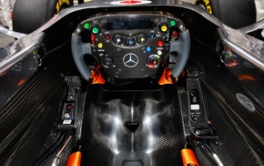 Formula 1, car, vehicle, cockpit, racing