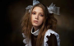 model, portrait, Xenia Kokoreva, Russian girl, simple background, girl