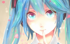 Hatsune Miku, anime girls, twintails, Vocaloid, blue hair, blue eyes