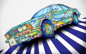 BMW, artwork, car