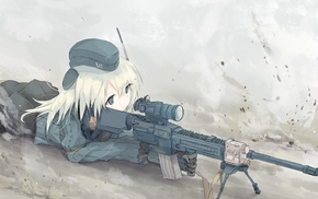 anime girls, U, 511 KanColle, girl with guns, anime, HK416