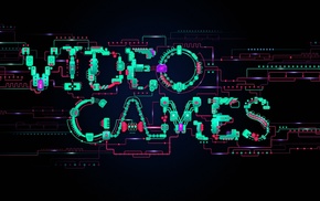computer, technology, lines, video games, glowing, simple background