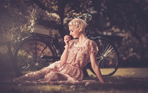 model, girl, vehicle