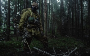 Russian Army, forest, special forces, Spetsnaz, Russian, military