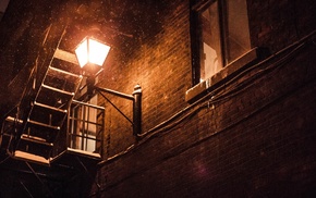 photography, street light, snow, street
