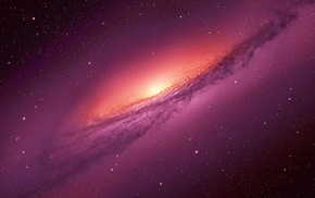 purple, space, render, stars, galaxy