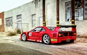 Ferrari F40, vehicle, car