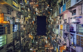 city, Asian, stars, Asia, building, Hong Kong