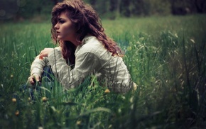 girl, model, girl outdoors