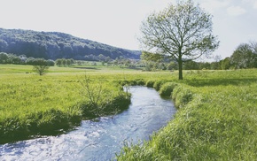 nature, water, landscape