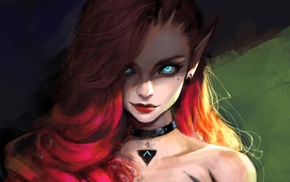 anime girls, redhead